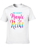Reiki Magic T-Shirt - Black Cotton Spiritual Tee