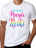 Reiki Magic T-Shirt - Black Cotton Spiritual Tee