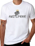 HUSTLPRNR Lion Crown Graphic Tee