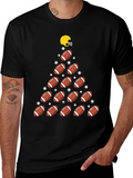 Football Christmas Tree T-Shirt