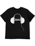 Dance Headphones Graphic T-Shirt