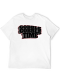 Gobble Time Black T-Shirt - Thanksgiving