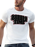 Gobble Time Black T-Shirt - Thanksgiving