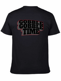 Gobble Time Black T-Shirt - Thanksgiving