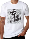 Black Lives Matter Fist Graphic Tee - Unisex