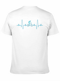 Cycling Heartbeat T-Shirt - Black