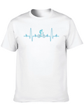 Cycling Heartbeat T-Shirt - Black