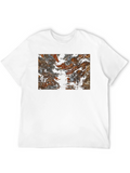 Abstract Swirl Graphic Print T-Shirt
