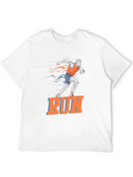 Mens Run Graphic T-Shirt - Black