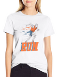 Mens Run Graphic T-Shirt - Black