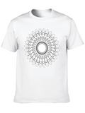 Black T-Shirt with Mandala Design