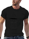 Messy Bun Coffee Teacher Graphic Tee - Black