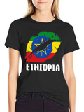 Ethiopia Lips Flag T-Shirt - Graphic Tee