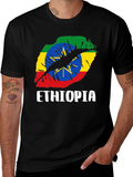 Ethiopia Lips Flag T-Shirt - Graphic Tee