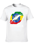 Ethiopia Lips Flag T-Shirt - Graphic Tee