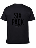 Six Pack Coming Soon Black T-Shirt