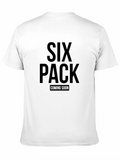 Six Pack Coming Soon Black T-Shirt