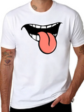 Funny Tongue Out Graphic T-Shirt