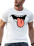 Funny Tongue Out Graphic T-Shirt
