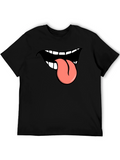 Funny Tongue Out Graphic T-Shirt