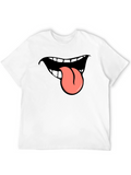 Funny Tongue Out Graphic T-Shirt