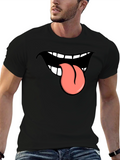 Funny Tongue Out Graphic T-Shirt