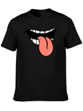 Funny Tongue Out Graphic T-Shirt