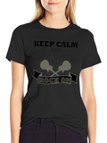 Keep Calm and Rock On Graphic Tee