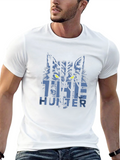 The Hunter Graphic T-Shirt - Wolf Design