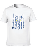 The Hunter Graphic T-Shirt - Wolf Design