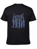 The Hunter Graphic T-Shirt - Wolf Design