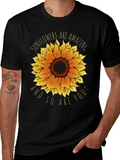 Sunflower Graphic Tee - You Are Amazing!