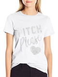 Pitch Please Baseball Heart Graphic Tee