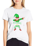 Boxing Elf Christmas T-Shirt - Holiday Fun
