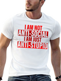 Anti-Social Anti-Stupid Graphic Tee