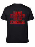 Anti-Social Anti-Stupid Graphic Tee