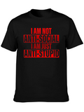 Anti-Social Anti-Stupid Graphic Tee