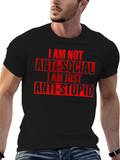 Anti-Social Anti-Stupid Graphic Tee