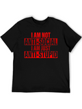 Anti-Social Anti-Stupid Graphic Tee