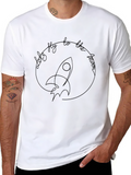 Lets Fly to the Moon Graphic Tee