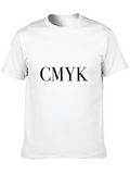 CMYK Graphic Print Black T-Shirt