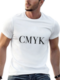 CMYK Graphic Print Black T-Shirt
