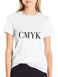 CMYK Graphic Print Black T-Shirt