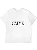 CMYK Graphic Print Black T-Shirt