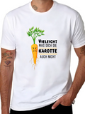 Funny Carrot Graphic Tee - Vegan Humor T-Shirt