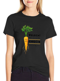 Funny Carrot Graphic Tee - Vegan Humor T-Shirt