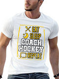 Eat Sleep Coach Hockey Repeat T-Shirt