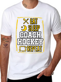 Eat Sleep Coach Hockey Repeat T-Shirt
