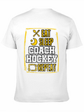 Eat Sleep Coach Hockey Repeat T-Shirt