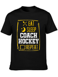 Eat Sleep Coach Hockey Repeat T-Shirt